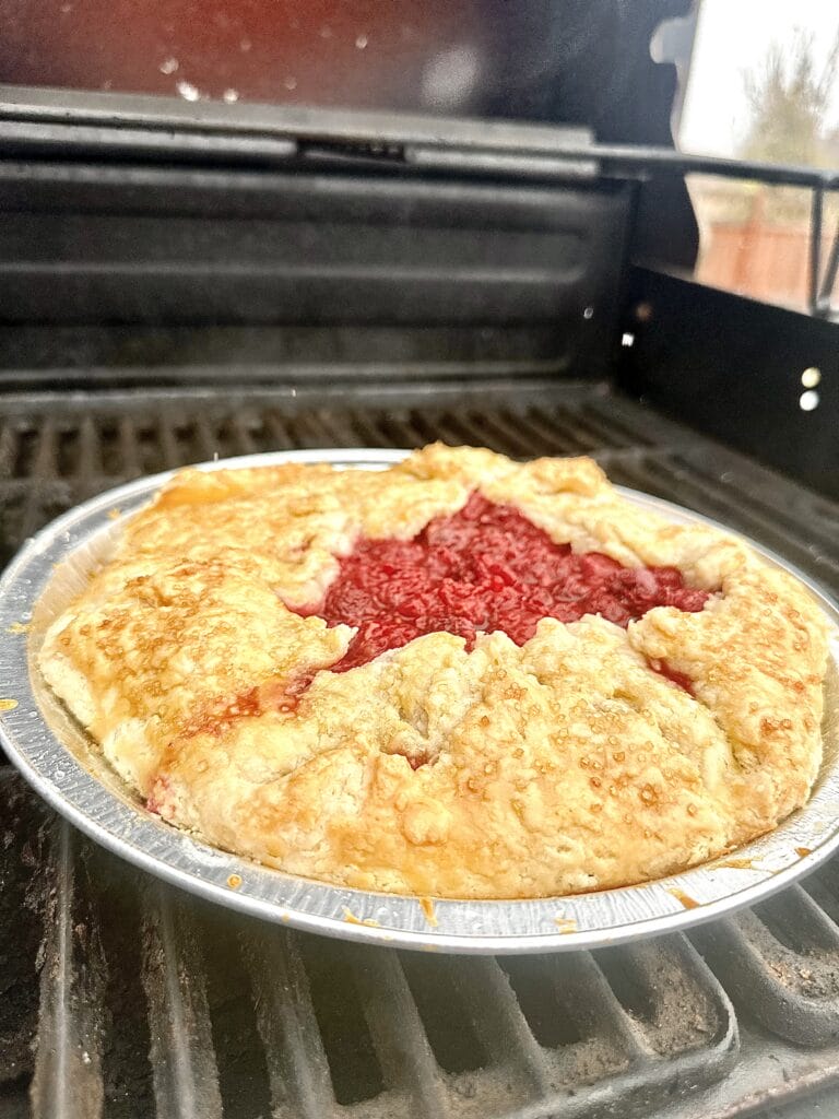 Grilled Raspberry Pie